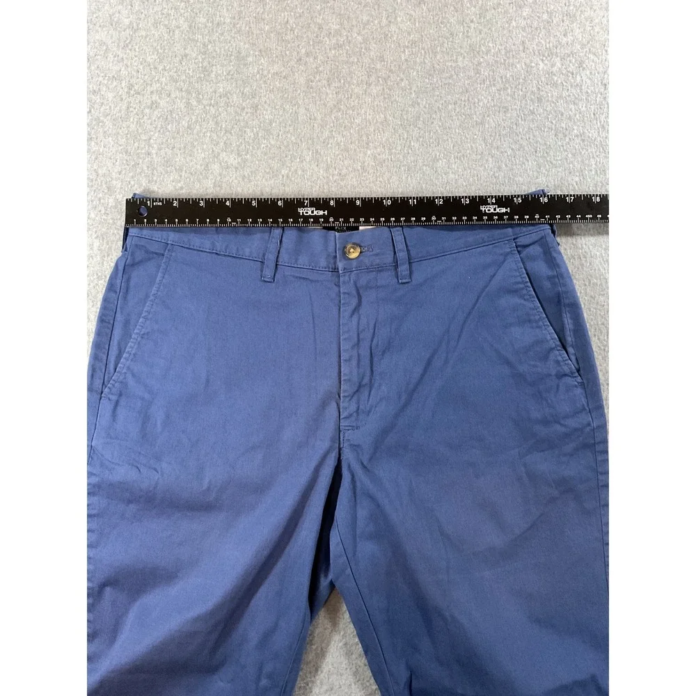 J. Crew Flex Straight Chino Pants Mens 31x32 Blue Cotton Stretch Casual 1213